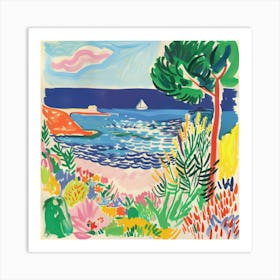 Coastal Vista Matisse Style 1 Art Print