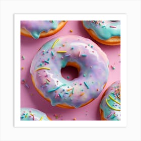 Donuts With Sprinkles Art Print