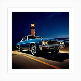 Car Elder Eve Studio 70s Fast Lighthouse Secure Tire Success Status Potent America Repa (5) Art Print