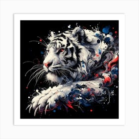 White Tiger 9 Art Print