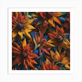 Flower pattern Art Print