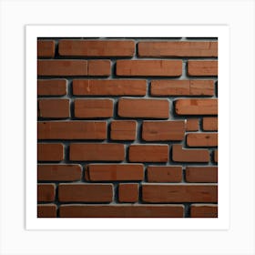 Default Create Unique Design Of Bricks Wall Art 1 Art Print