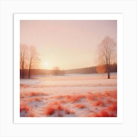 Pink Field Art Print