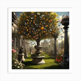 Tree In The Garden Art Print