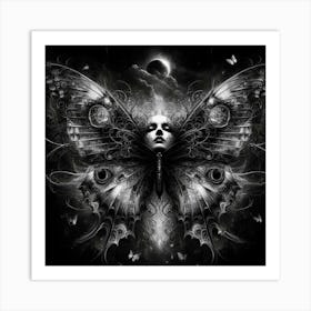 Dark Butterfly 3 Art Print