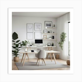 Modern Home Office Art Print