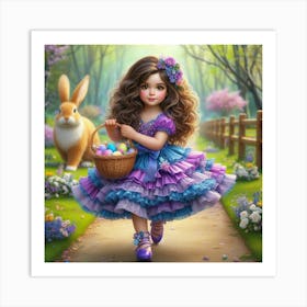 Easter Girl 4 Art Print