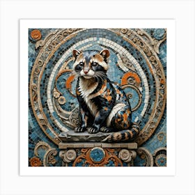 A Marbled Polecat Art Print