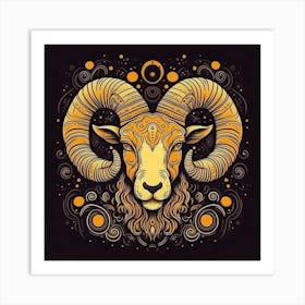 Ram Zodiac Art Print