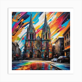 Sydney Cathedral Art Print