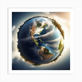 Earth From Space 9 Art Print