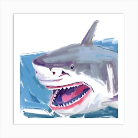 Great White Shark 01 Art Print