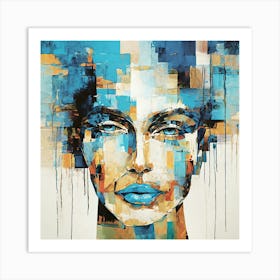 Woman'S Face 9 Art Print