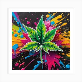 Marijuana Leaf 11 Art Print