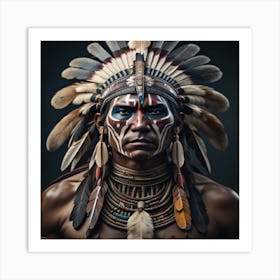 Native Warrior 5 Art Print