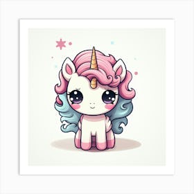 Cute Unicorn 561 Art Print