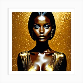 Gold Girl 3 Art Print