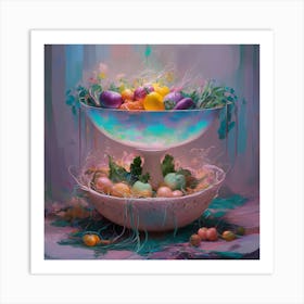 Easter Bowls Art Print