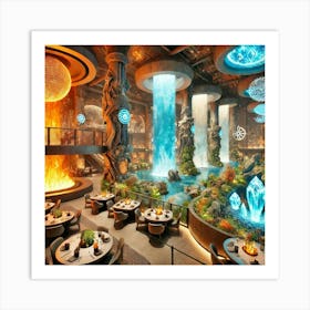 An Immersive Restaurant Inspired By Elemental Them Art Print