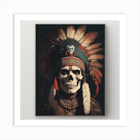 Indian Skull 1 Art Print