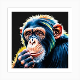 Chimpanzee 9 Art Print