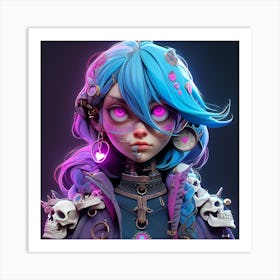 Steampunk Girl 1 Art Print