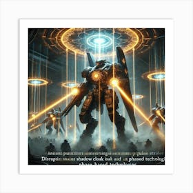 Solar Blade Striders Light Pulse Emitters 2 Art Print