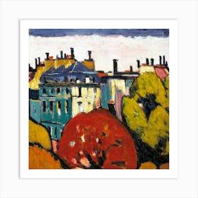 Paris Skyline Art Print