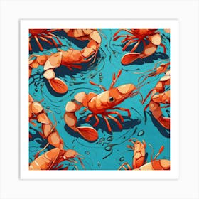 Prawns 2 Art Print