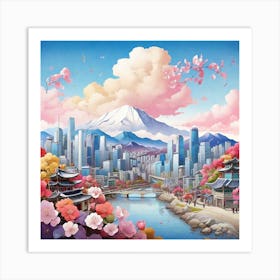 Asian Cityscape Art Print