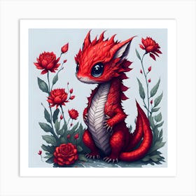 Little Dragon 7 Art Print