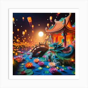 Chinese Lanterns Art Print