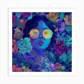 Flower Girl 3 Art Print