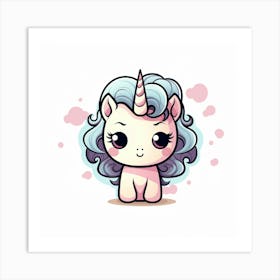 Cute Unicorn 352 Art Print