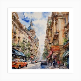 Italian City Street Art Print