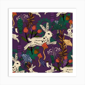 Eclectic Witch Purple Art Print