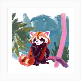 Red Panda 06 Art Print