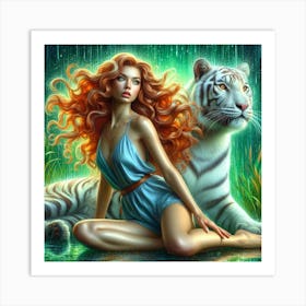 White Tiger 38 Art Print