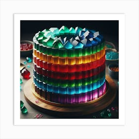 Rainbow Cake 1 Art Print