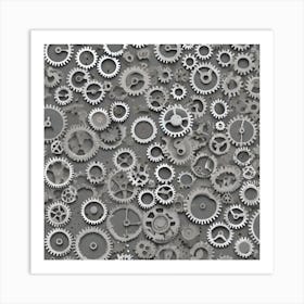 Cogs And Gears 1 Art Print