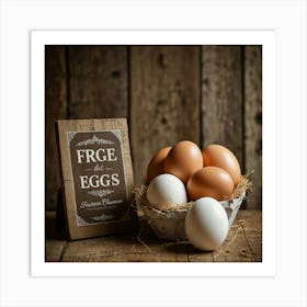 Free Eggs Art Print