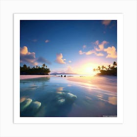 Whitehaven Beach Art Print