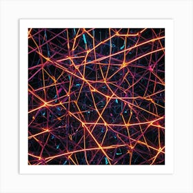 Neuron Network Art Print