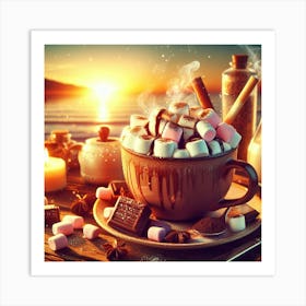 Hot Chocolate With Marshmallows 1 Art Print