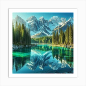 Mountain Lake 58 Art Print