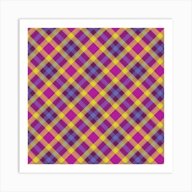 Plaid Fabric 181 Art Print