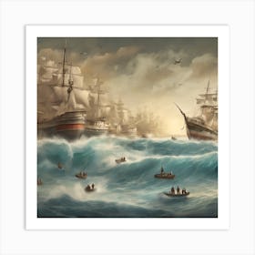 Battle Of The Atlantic Art Print