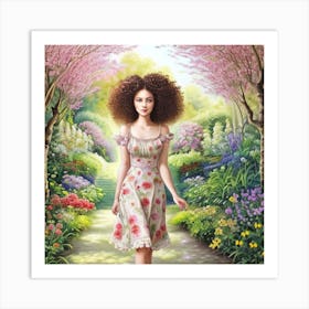 Flower Garden Art Print