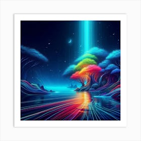 Psychedelic Forest 6 Art Print