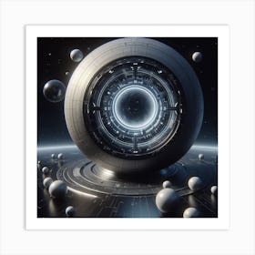 Futuristic Spaceship 34 Art Print